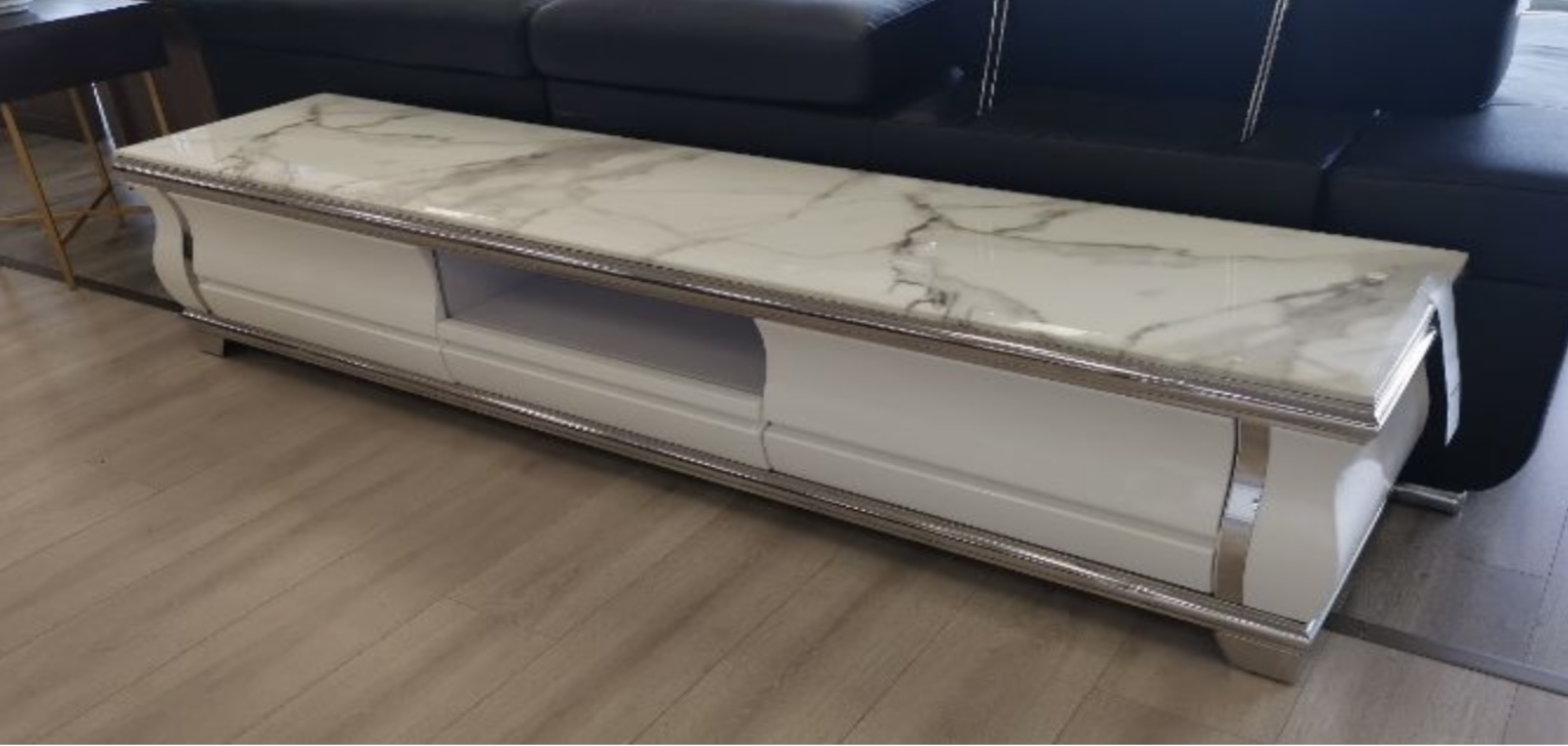 2m 8613 tv unit white One Stop Furniture