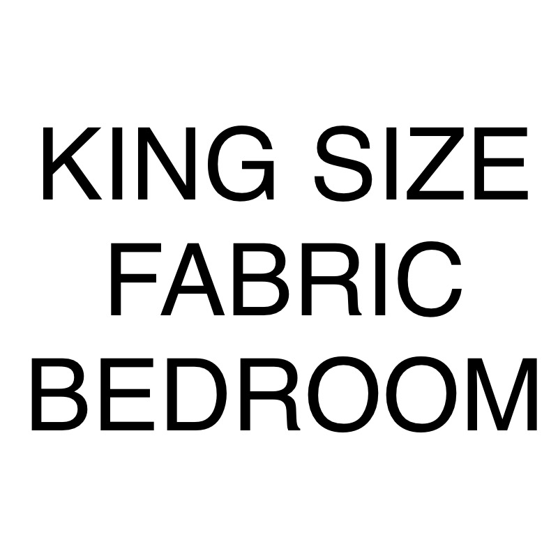 King size fabric bedroom