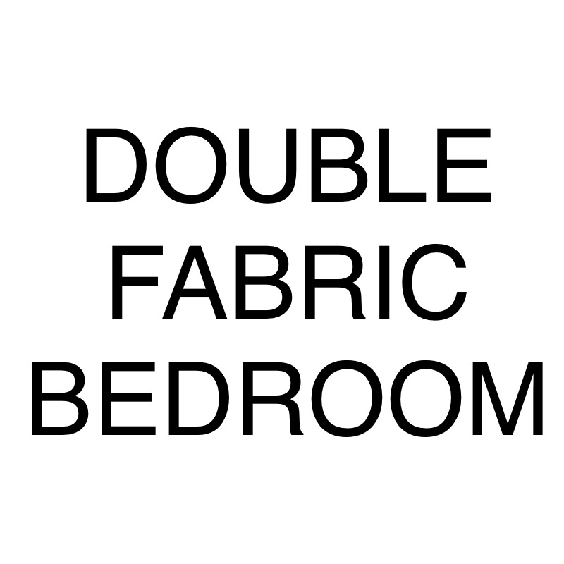 Double fabric bedroom